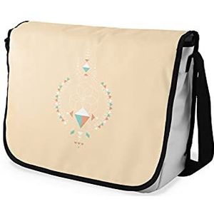 Bonamaison Digitaal bedrukte boodschapper schooltas voor studenten, cross-body tas, koerierstas, schoudertas voor kinderen, meisjes, jongens, maat: 29x36 cm