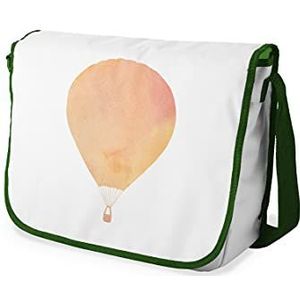 Le Jardin du Lin Schooltas schooltas digitaal bedrukt met kakikleurige riem voor meisjes jongens schoolrugzak schooltas schoudertas 29 x 36 cm, Meerkleurig, Messenger schooltas voor meisjes en jongens