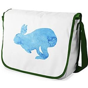 Le Jardin du Lin Schooltas schooltas digitaal bedrukt met kakikleurige riem voor meisjes jongens schoolrugzak schooltas schoudertas 29 x 36 cm, Meerkleurig, Messenger schooltas voor meisjes en jongens