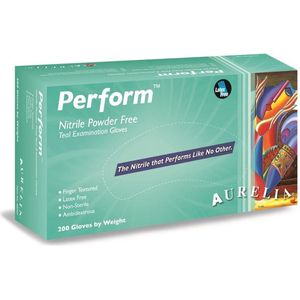 Aurelia Perform Poedervrije wegwerp Onderzoek handschoenen Nitrile Maat SMALL - 200 stuks