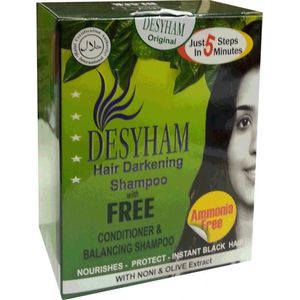 Desyham hair darkening shampoo 5 applications