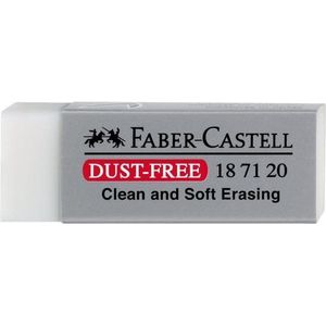 Faber-Castell 187120 - Gum Dust-Free, kunststof, wit, 1 stuk