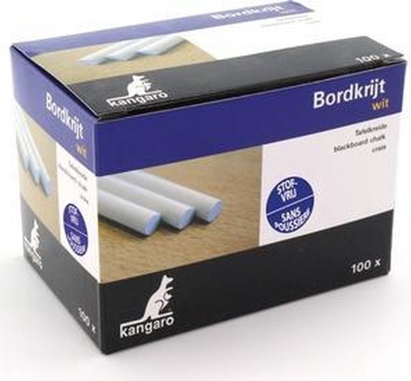 Kangaro bordkrijt - stofvrij - wit - K-N100WD