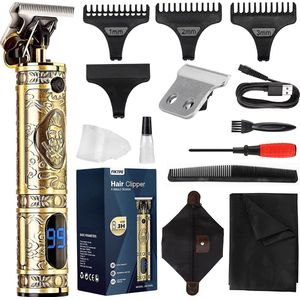 Intelectro Haartrimmer - Krachtig, Duurzaam en Stil - Perfect voor Dagelijks Gebruik - Roestvrije Materialen - Allerlei Accessoires - Goud - Levering Sneller dan Aangegeven!