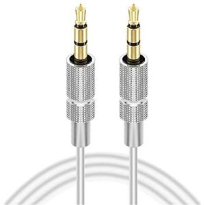 Jack audiokabel 1 M / 2M / 3M 3.5mm Jack Extension Audiokabel Mannelijke Naar Vrouwelijke Bedrade Hoofdtelefoon Vergulde Alloy 3.5 Hoofdtelefoon Verlengkabel Audio jack kabel (Color : White, Size :