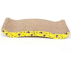 Krabplank Krabmat Kattenkrabber Cat Scratcher Duurzaam Kattenkrabkussen Met Verschillende Krasstructuren Gebogen En Plat Ontwerp Golfkarton Krabplank Kat Kattenkrabmat