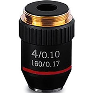 Lab Verbruiksartikelen Microscopen Lens 4X 10X 20X 40X 60X 100X (olie) Achromatische Objectieve Lens Zilver Zwart Shell Lens Adapter (Beschrijving: 60X, Materiaal: Zwart)