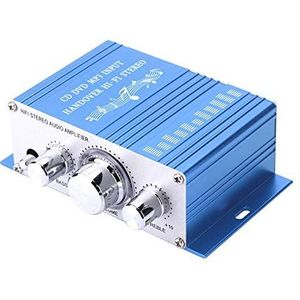 12V Hi-Fi Digitale Stereo Audio Versterker, DVD FM Audio Stereo Radio MP3 Luidspreker Mini Auto Car Home Audio Eindversterker (zonder voeding)(Blauw)