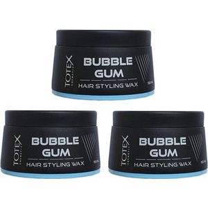 Totex Cosmetic Bubble Gum Hair Styling Wax 3 x 150 mL