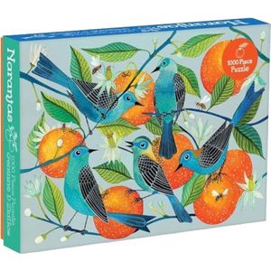 Galison Mudpuppy- Birds Geninne Zlatkis Naranjas 1000 Piece Puzzle, 9780735355323
