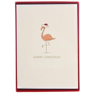 Kerstmis Flamingo Boxed Kaarten