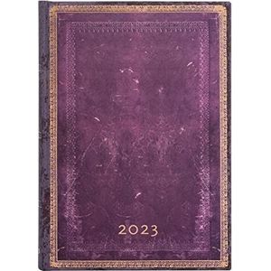 Paperblanks 2023-2024 18-Month Diary – Midi Size, Horizontal Layout, Elegant Restoration Design