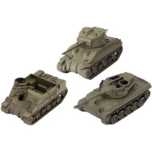 Gale Force Nine U.S.A. Tank peloton (M4A1 Sherman 76mm, M7 Priest, M18 Hellcat)