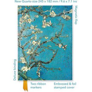 Flame Tree Quarto Notebook- Vincent van Gogh: Almond Blossom (Foiled Quarto Journal)