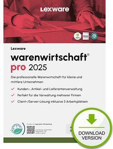 LEXWARE warenwirtschaft pro 2025 Software Vollversion (Download-Link)