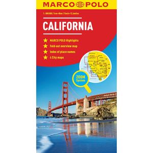 Marco Polo Wegenkaart Californië