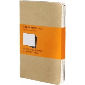 Moleskine Notizheft Cahier P A6 9x14cm VE=3 Stück liniert packpapierbr