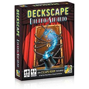 DV Giochi - Deckscape-Dietro Il Sipario-Una Escape Room zakformaat Italiaanse editie, meerkleurig, DVG5703