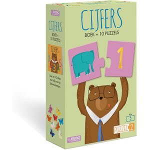 Puzzel2 - Boek Cijfers met 10 Puzzels