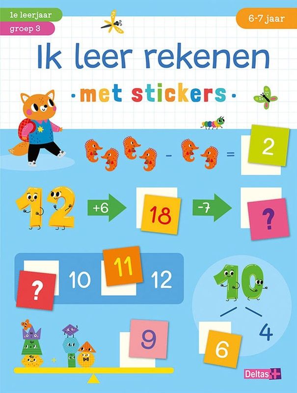 Deltas ik leer rekenen met stickers (6-7 j.)