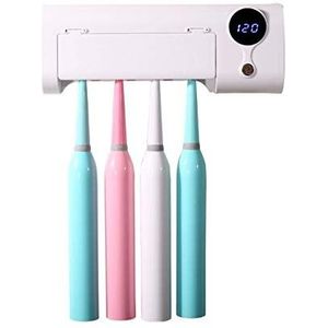 Elektrische tandenborstel UV sterilisator Antibacteriële Light Tandenborstelhouder Muur opknoping decor van het huis badkamer accessoires gift (Color : MULTI, Size : 20 X 7.5CM)