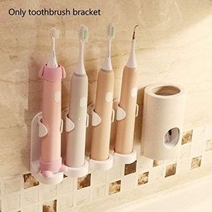 Elektrische tandenborstel houder vrij van gaten, makkelijk schoon, ruimtebesparende opbergdoos, universele wand-, seamless staande wc (Color : 3 Pcs)