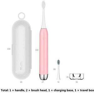 T12 Sonic Elektrische Tandenborstel Oplaadbare Adult IPX7 Waterdichte Elektrische Tandenborstel Ultrasone Whitening Tanden Vibrator Borstel (Color : F)