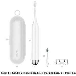 T12 Sonic Elektrische Tandenborstel Oplaadbare Adult IPX7 Waterdichte Elektrische Tandenborstel Ultrasone Whitening Tanden Vibrator Borstel (Color : B)