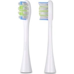 2pcs vervangende elektrische borstelhoofden automatische elektrische sonische tandenborstel hoge kwaliteit (Color : Warm White)