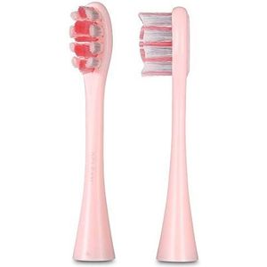2pcs vervangende elektrische borstelhoofden automatische elektrische sonische tandenborstel hoge kwaliteit (Color : Pink)