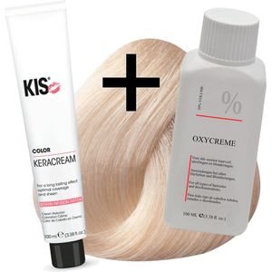 KIS haarverfset - 10FP Parelblond  - haarverf & waterstofperoxide