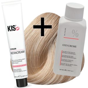 KIS haarverfset - 10SG Super goudblond  - haarverf & waterstofperoxide