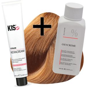 KIS haarverfset - 7GI Middel goudblond intensief  - haarverf & waterstofperoxide