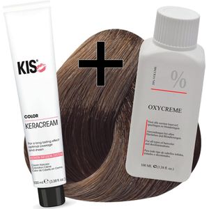 KIS haarverfset - 7MN Mat blond  - haarverf & waterstofperoxide