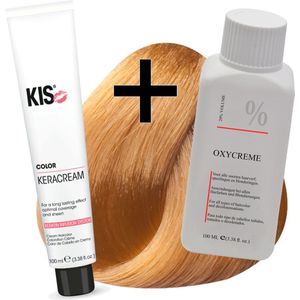 KIS haarverfset - 8GI Licht goudblond intensief  - haarverf & waterstofperoxide