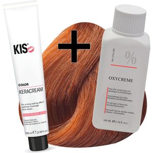 KIS haarverfset - 8KG Licht koper goudblond  - haarverf & waterstofperoxide