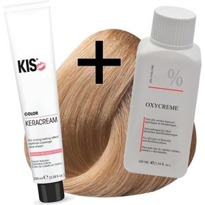 KIS haarverfset - 9G Zeer licht goudblond  - haarverf & waterstofperoxide
