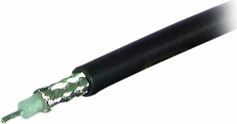 Syntronic RG58C/U 50 Ohm coaxkabel op rol voor binnen / zwart - 50 meter