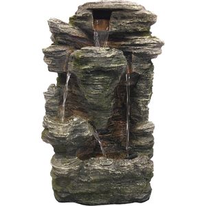 Waterornament Krka - Polystone - 60cm - Incl. pomp en LED