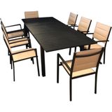 Diningset foligno 9-delig - Oosterik home