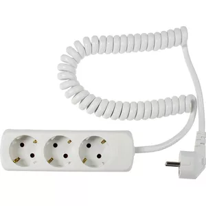 TronicXL Euro Netsnoer – Spiraalkabel, 2 Meter, 2-aderig, Met Eurostekker En IEC-320-C7, Flexibel 4 miniatura
