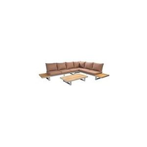 Eckgarnitur Yoi Funsui Salix Teak Terrakotta
