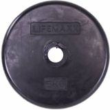LMX Halterschijf - 30mm - Rubber coating - per stuk - 5 kg - Zwart