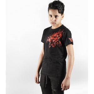 Joya - T-Shirt Dragon - Rood - Kinderen - Katoen