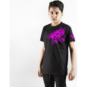 Joya - T-Shirt Dragon - Kinderen - Roze - Katoen