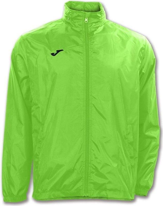 Joma - Rain Jas - Regenjas - Fluor Groen - Waterbestendig, Capuchon, Volledige Ritssluiting