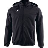 Joma - Bremen - Windbreaker - Met Rits - Geïntegreerde Capuchon - Zwart