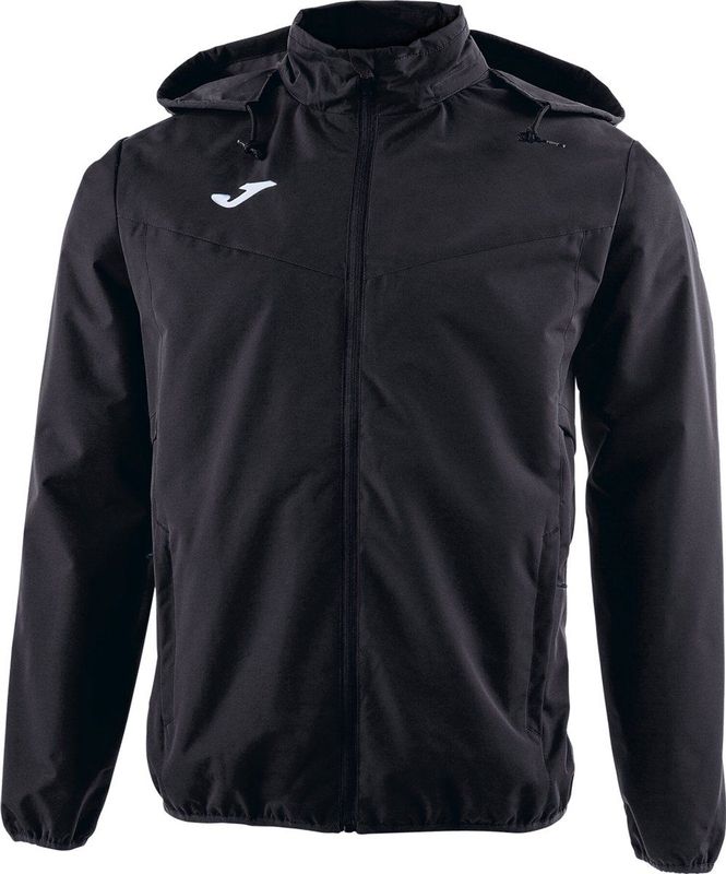 Joma - Bremen - Windbreaker - Met Rits - Geïntegreerde Capuchon - Zwart