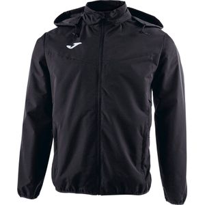Joma - Bremen - Windbreaker - Met Rits - Geïntegreerde Capuchon - Zwart