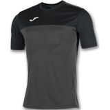 Joma Winner Shirt Korte Mouw Heren - Antraciet Zwart
